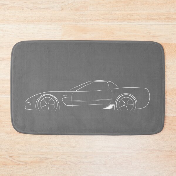 Item preview, Chevy C5 Corvette Z06 - profile stencil, white designed and sold by mal-photography.