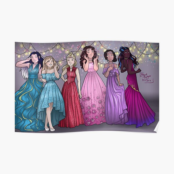 Kotlc Girls In Winnowing Gala Outfits Poster For Sale By Agentemily Redbubble 5494