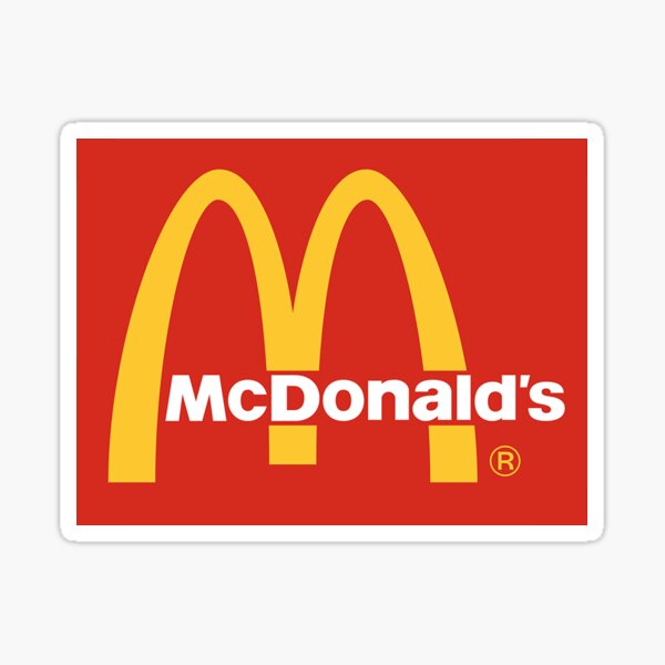 logotipo de mcdonalds Pegatina