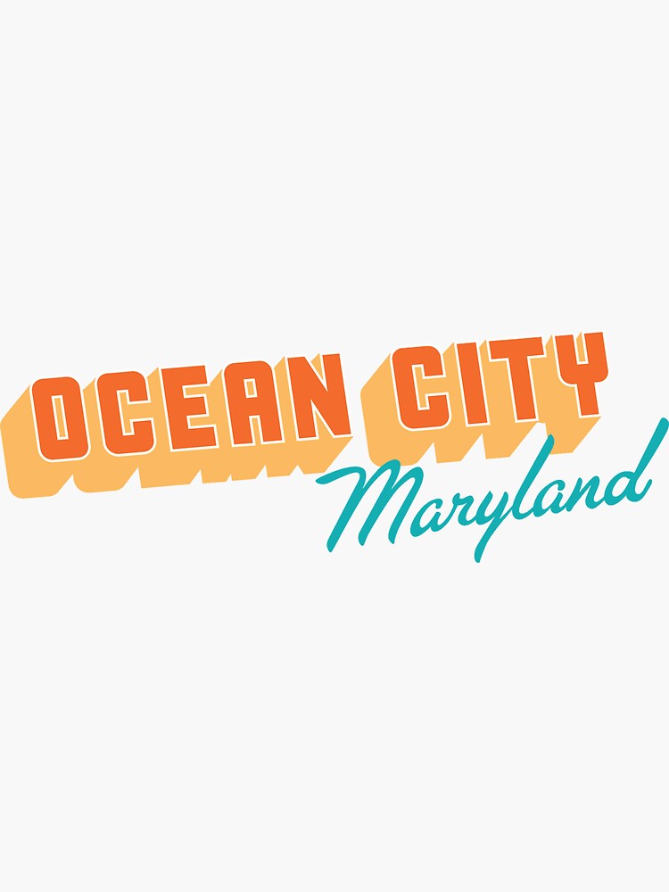 Thumbnail 3 of 3, Sticker, Ocean City Maryland designed and sold by mlbunting.