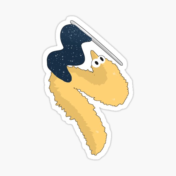Vista previa del artículo con la obra «Patricia The Colorguard Worm - Pegatina», diseñado y vendido por CorvidaeDesigns.
