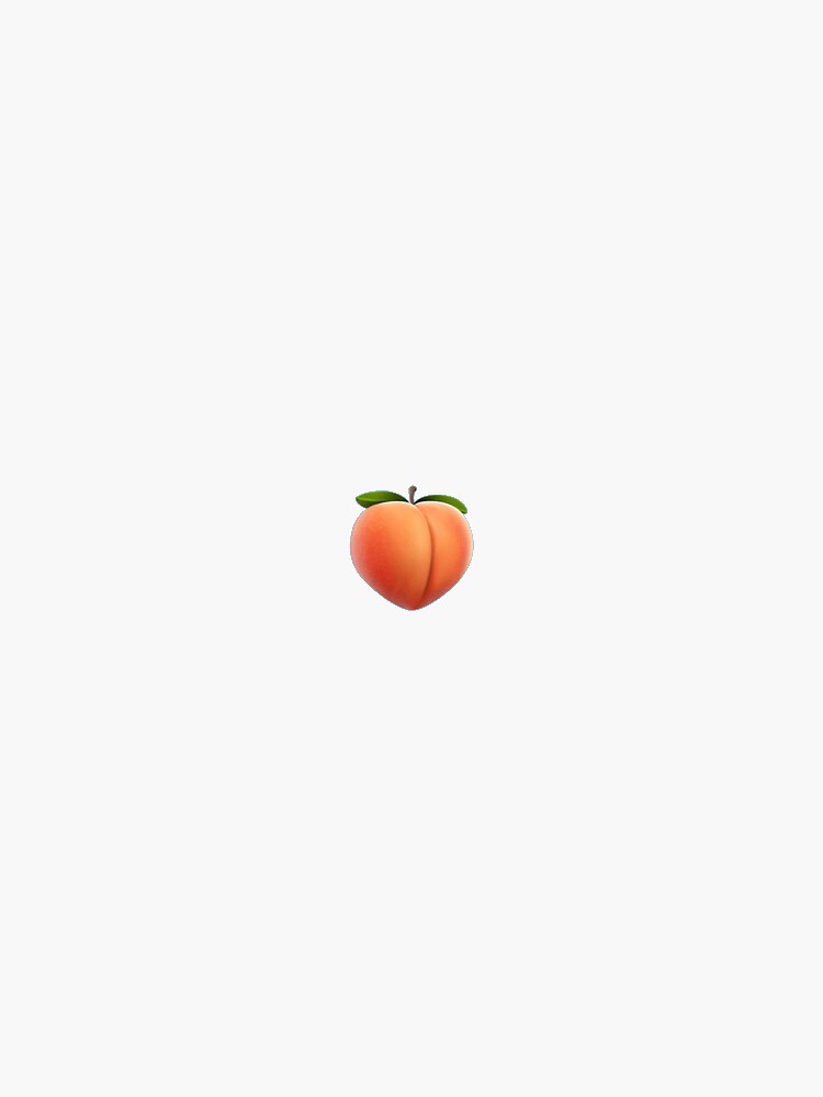 "Peach Emoji" Sticker for Sale by Emojipedia Redbubble