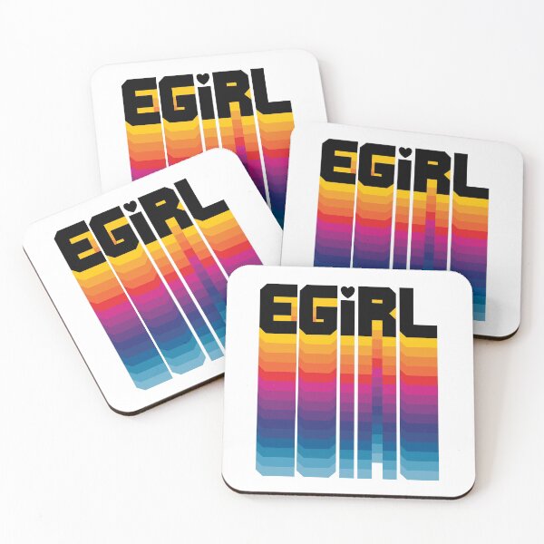Artikelvorschau, EGirl bunte Wortreihe entworfen und verkauft von NerdySherds.