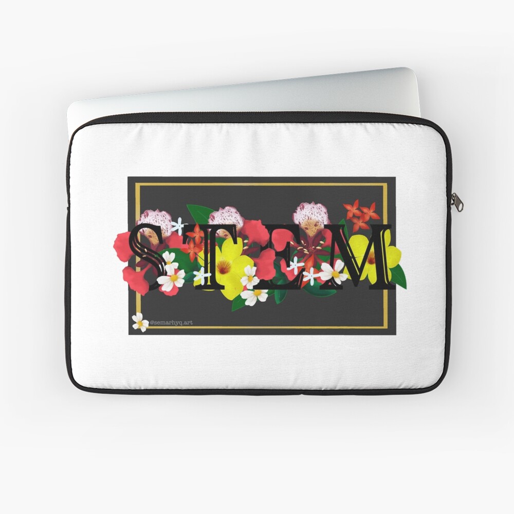 Flowers & STEM Laptop Sleeve