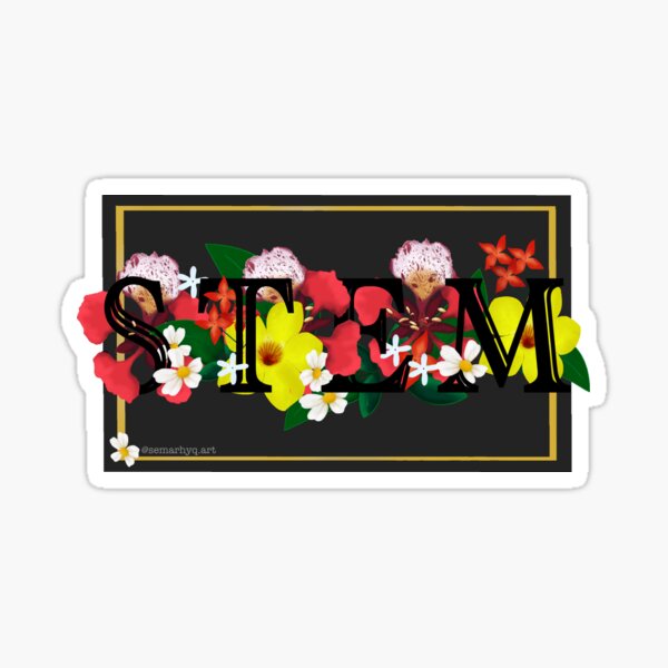 Flowers & STEM Sticker