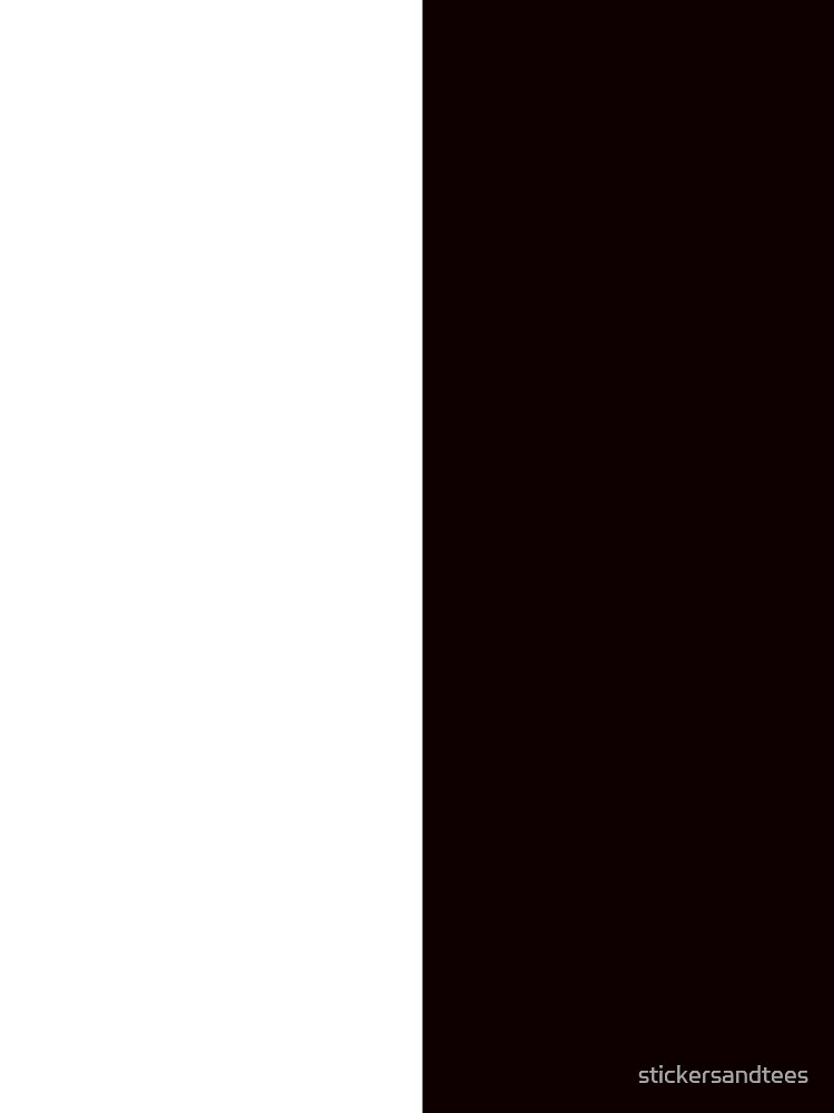 Half White Half Black A-Line Dress by stickersandtees