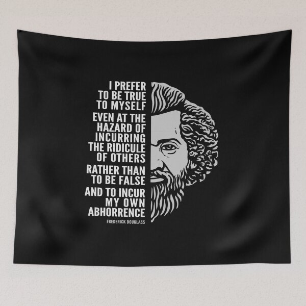 Item preview, Frederick Douglass Inspirational Quote: True To Myself designed and sold by Elvin Dantes.