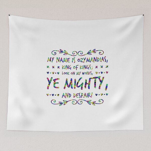 Item preview, Ozymandius Percy Bysshe Shelley designed and sold by weavernap.