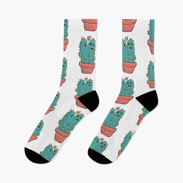 Item preview, Cute Cartoon Drawing Cactus Couple designed and sold by HiFiTees.