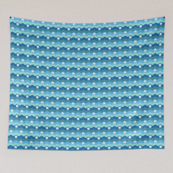 Item preview, Ocean Pearls Pattern - Mist designed and sold by knitetgantt.