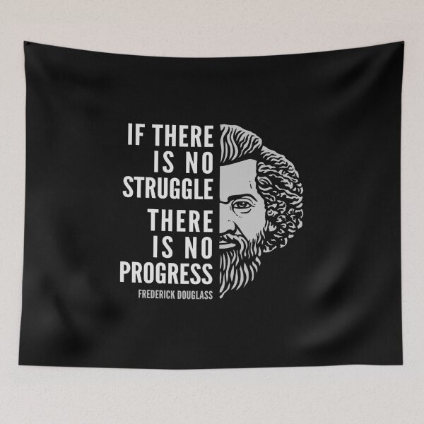 Item preview, Frederick Douglass Inspirational Quote: If There Is No Struggle designed and sold by Elvin Dantes.