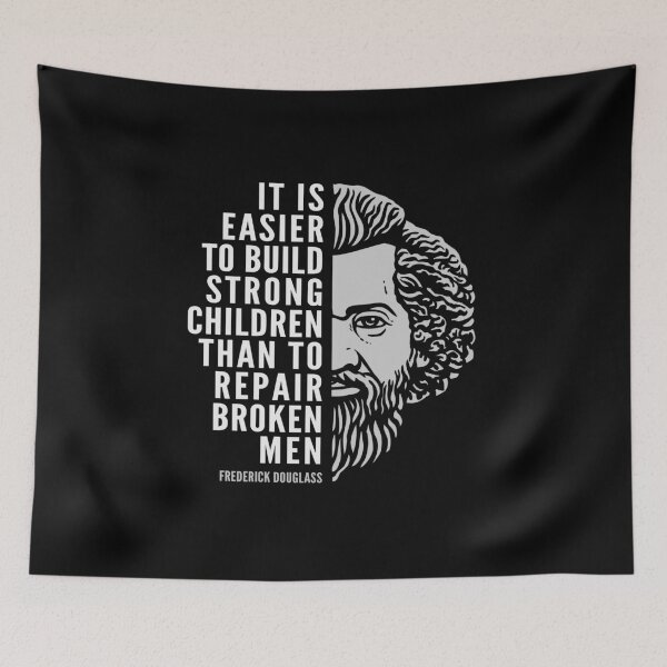 Item preview, Frederick Douglass Inspirational Quote: Build Strong Children designed and sold by Elvin Dantes.