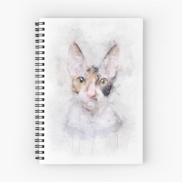 Item preview, Cornish Rex cat watercolor designed and sold by PetsArt.