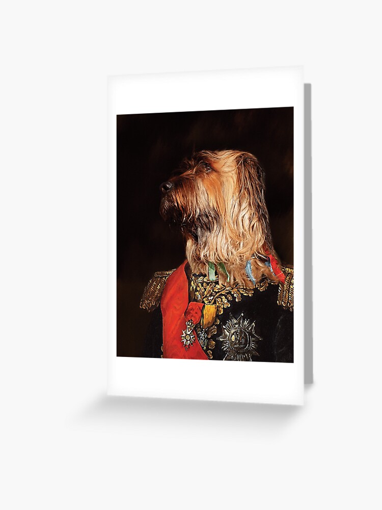 Personalised dog watercolour painting from a photo Pet Portrait briard painting