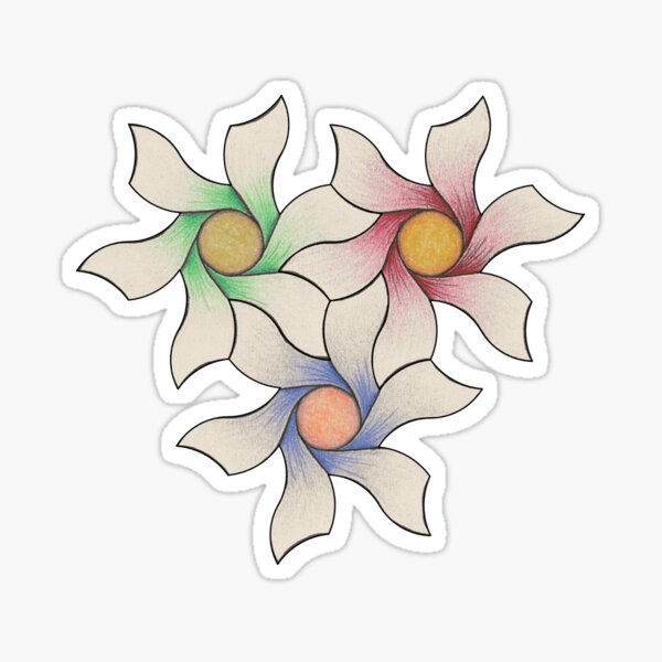 Item preview, Starflower tessellation designed and sold by Vibali.