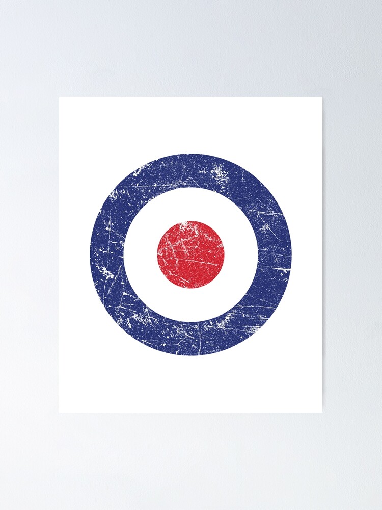 Distressed Target Bullseye British Raf Roundel T-Shirt Distressed Target Bullseye British Raf Roundel T-Shirt