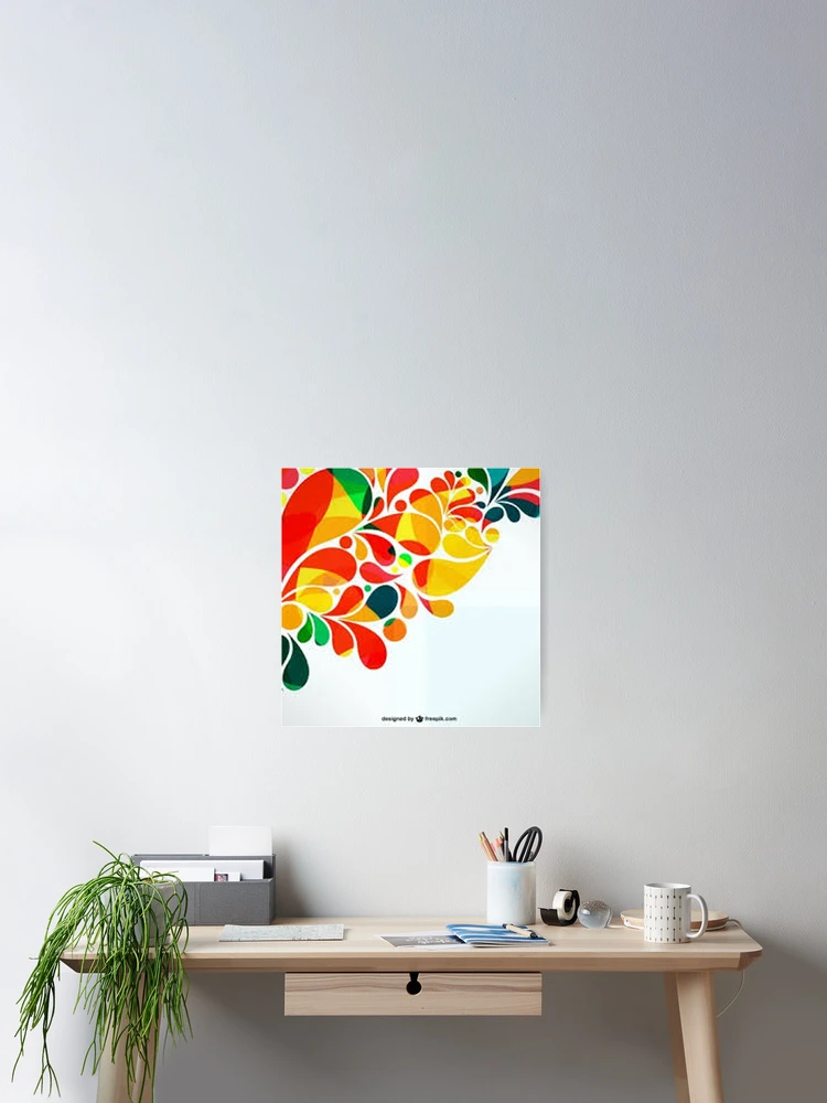 Thumbnail 2 of 3, Poster, colorfull pattern yet simple designed and sold by Rimscollection.