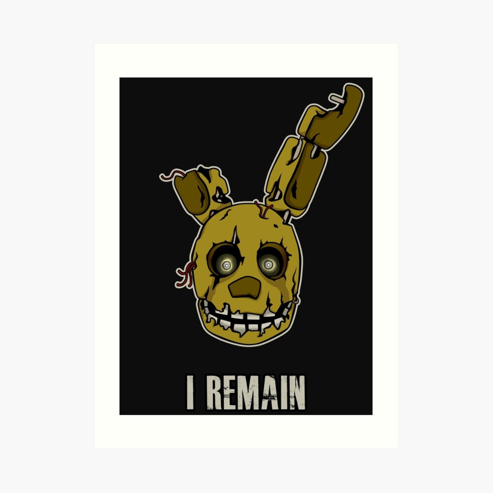 Five Nights at Freddy's - FNAF 3 - Springtrap - I Remain Postcard