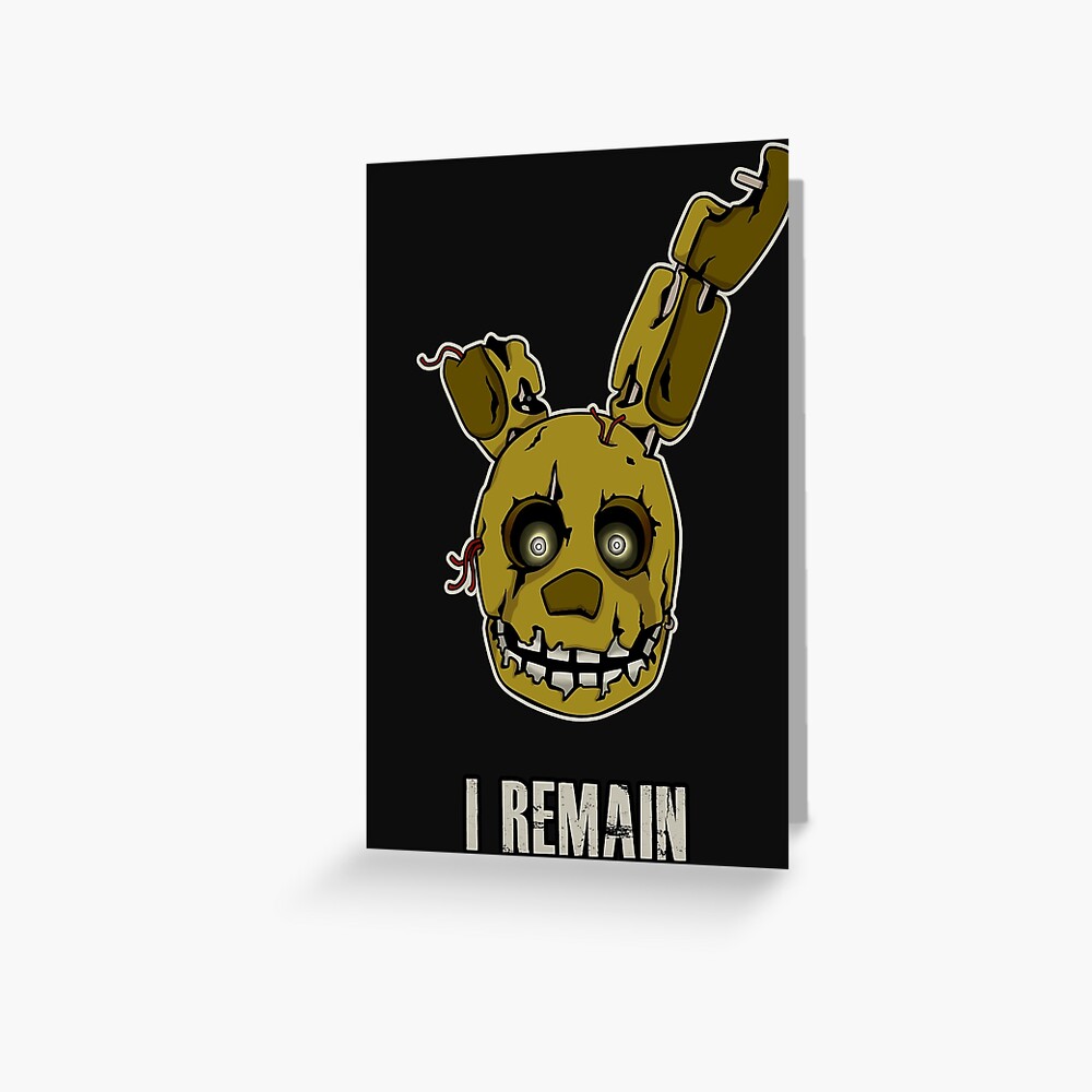 Five Nights at Freddy's - FNAF 3 - Springtrap - I Remain Postcard, fnaf 3 