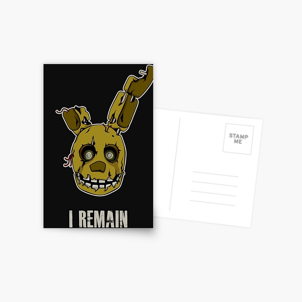 Five Nights at Freddy's - FNAF 3 - Springtrap - I Remain Postcard