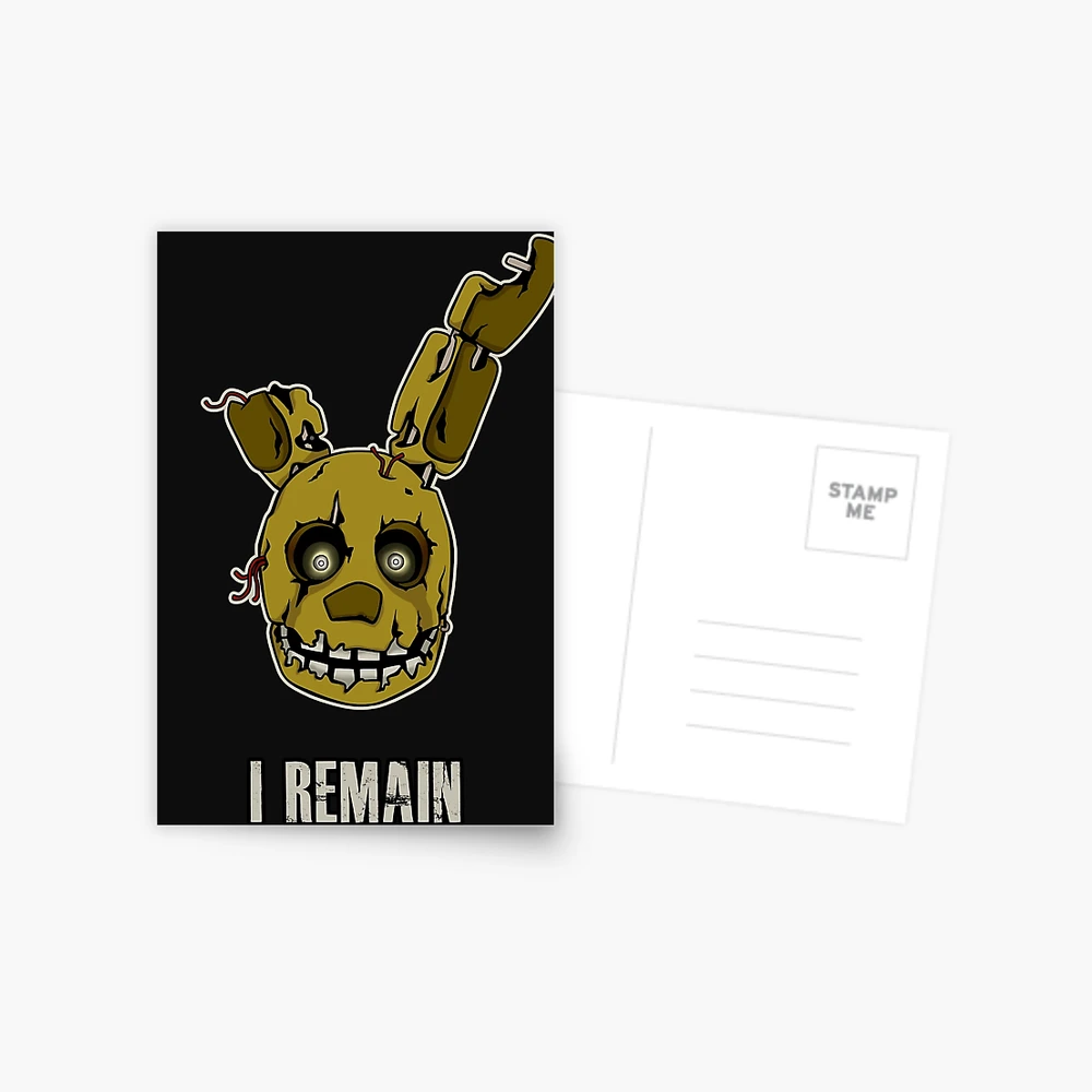 Five Nights at Freddy's - FNAF 3 - Phantom Freddy Postcard for