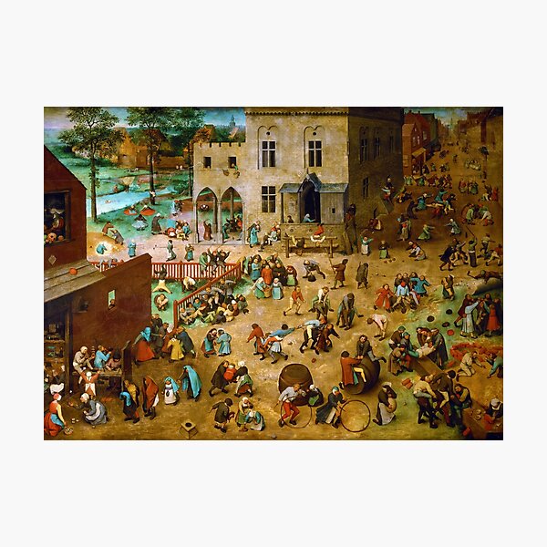 Item preview, Children’s Games by Pieter Bruegel the Elder (1560) designed and sold by allhistory.