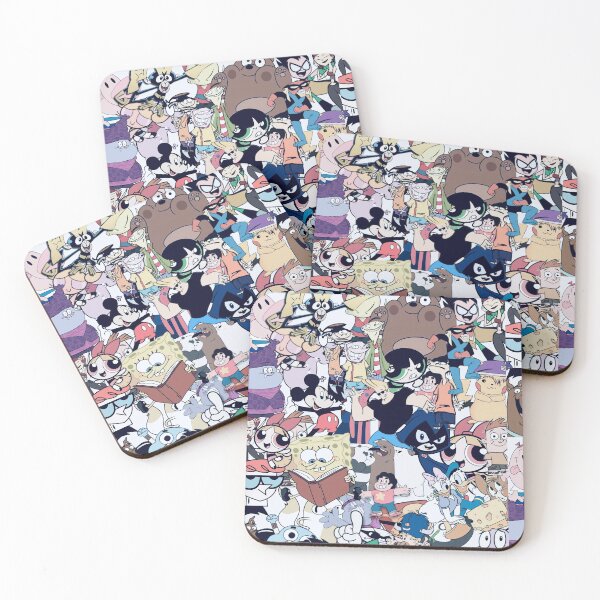 cartoon network Coasters (Set of 4)