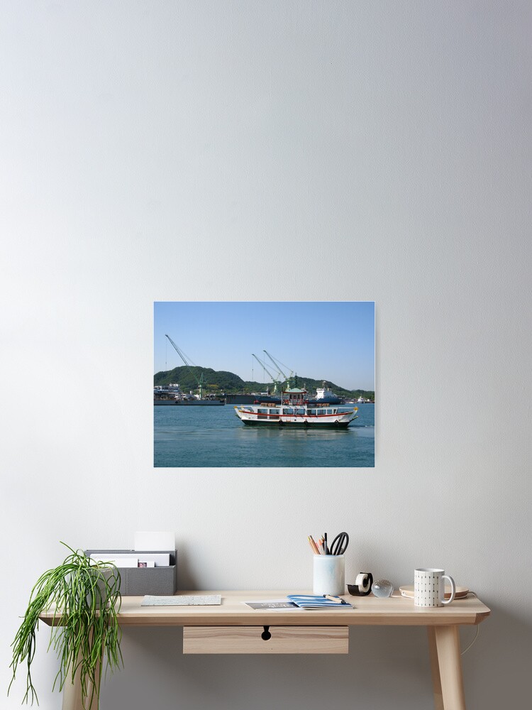 Thumbnail 2 of 3, Poster, Tour Boat, Onomichi Japan, 2010 designed and sold by tomoenk6.