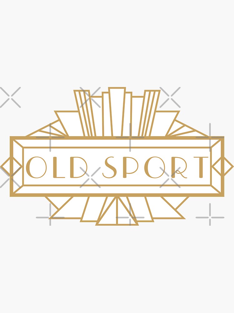 "Old Sport The Great Gatsby " Sticker for Sale by eferguson Redbubble