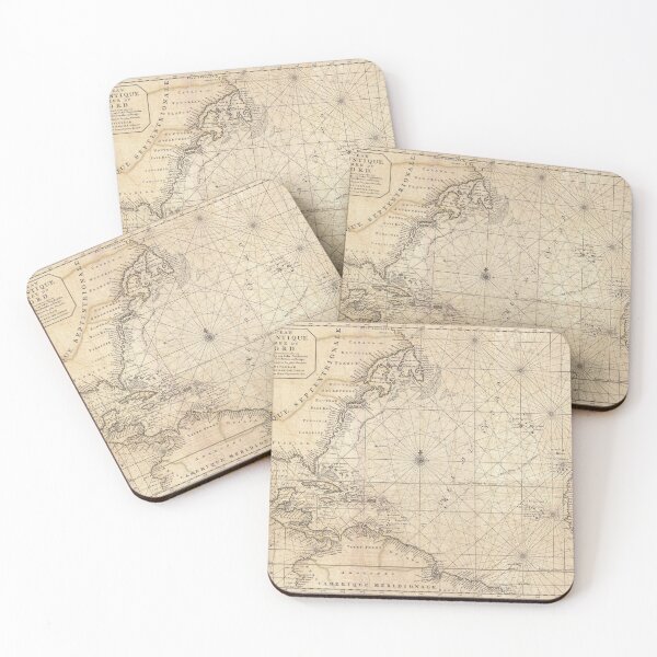 Item preview, Vintage Map of the Atlantic designed and sold by Paul David Wilson.