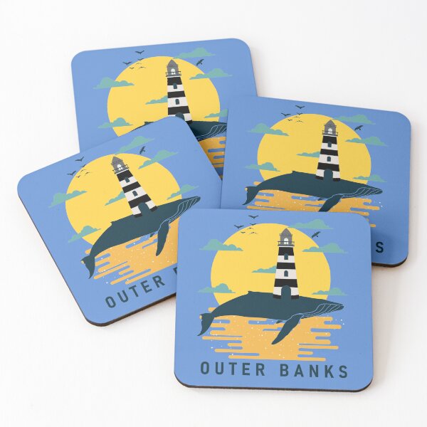 Item preview, Outer Banks Whale Lighthouse Beach Sunset designed and sold by kiwi91.