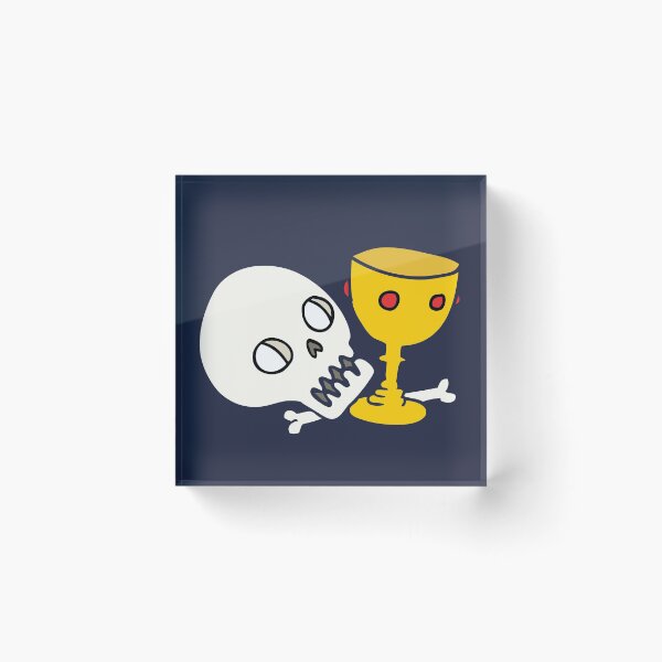 Item preview, Feast of Enemies: Skull and Goblet designed and sold by HeckYeahTees.