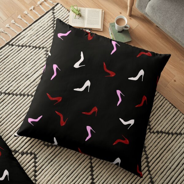 Stiletto high heel shoes pattern Floor Pillow