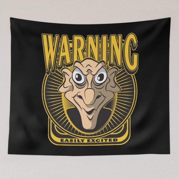 Item preview, WARNING Easily Excited Old Man Shirt Design designed and sold by MontanaJack.