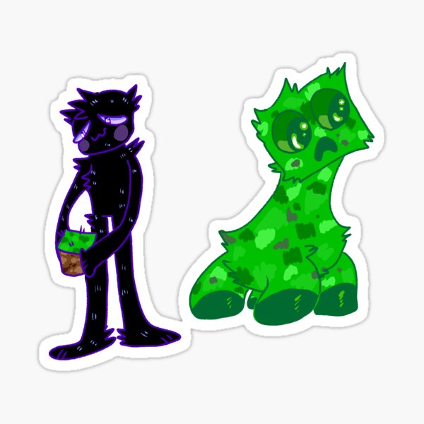 Artikel-Vorschau von Enderman und Creeper, designt und verkauft von mintlimeade.