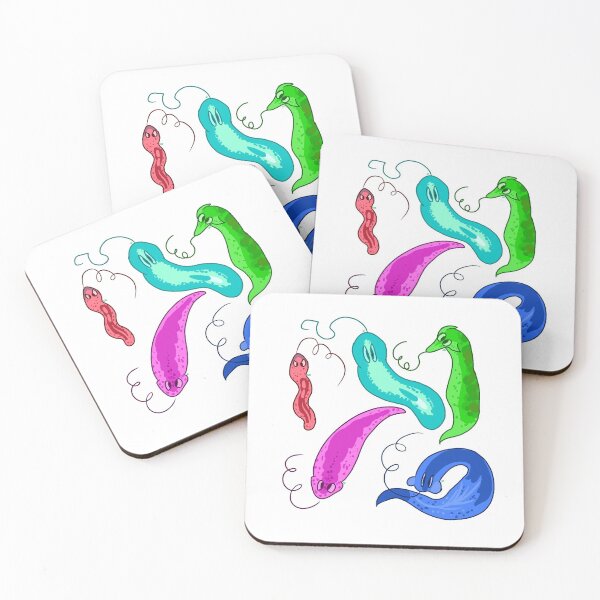 Item preview, flatworms on a string designed and sold by mintlimeade.
