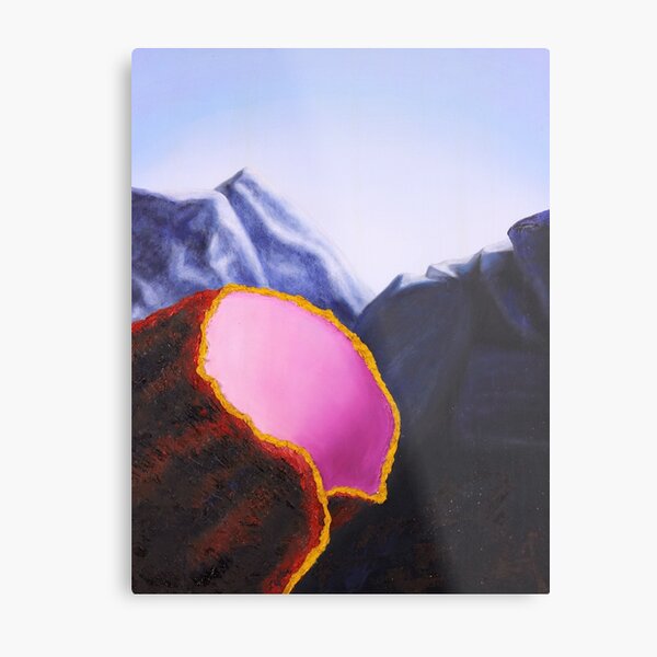 Abstract Rocks and Lava Metal Print