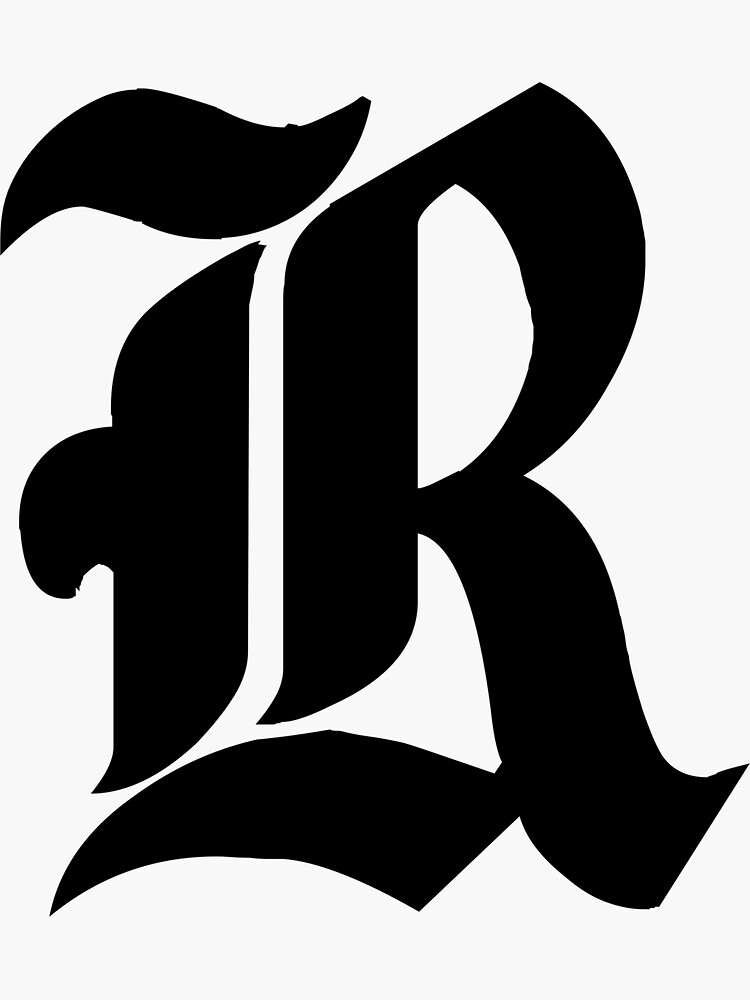 old english font letter r