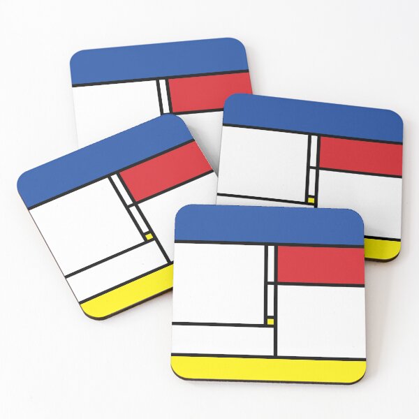 Item preview, Mondrian Minimalist De Stijl Modern Art I.II © fatfatin designed and sold by fatfatin.