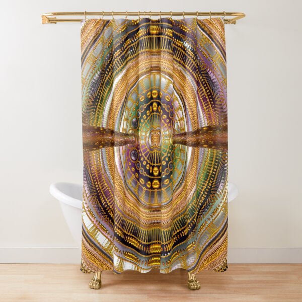 2nd Dimension Healing Code Shower Curtain