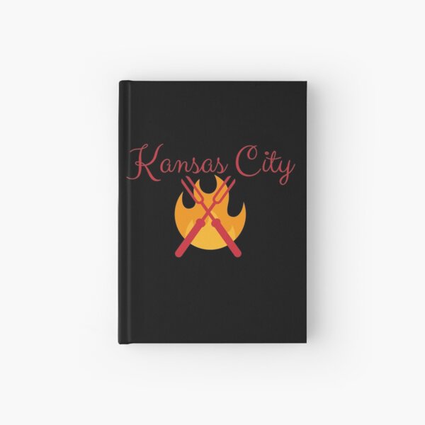 Kansas City BBQ Grill Shirt Sticker Hardcover Journal