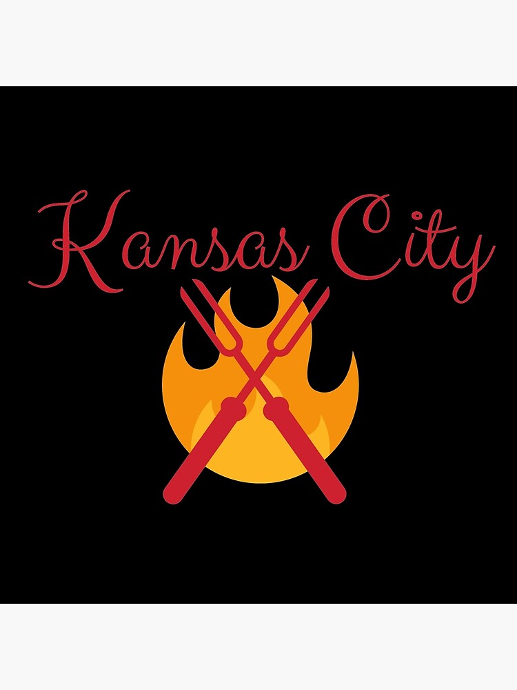 Kansas City BBQ Grill Shirt Sticker by rbaaronmattie
