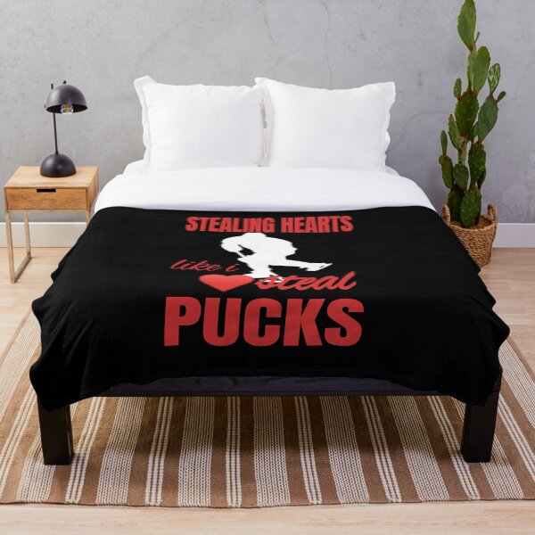 Item preview, Stealing Hearts Like I Steal Pucks - Hockey product designed and sold by RedmonsDesigns.