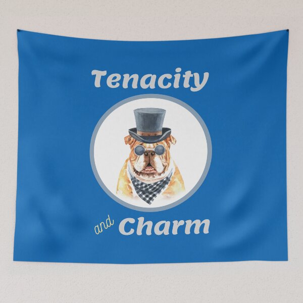 Item preview, Tenacity and Charm Bulldog designed and sold by HappySchnapper.