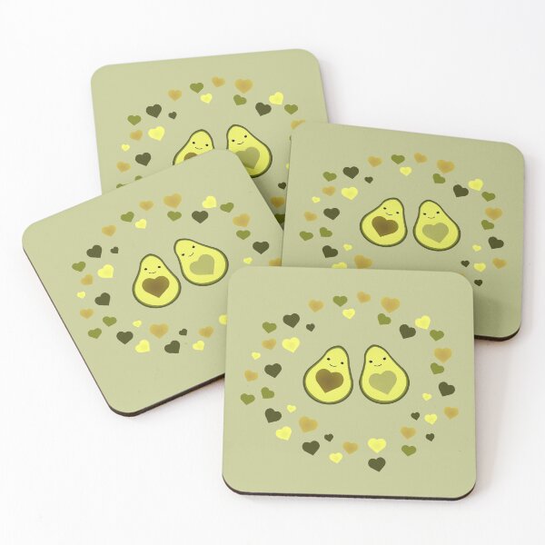 Item preview, Cute Love Avocados and Hearts designed and sold by Hedgie Designs.