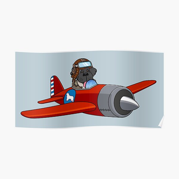 Newfie to the Rescue in Red Poster