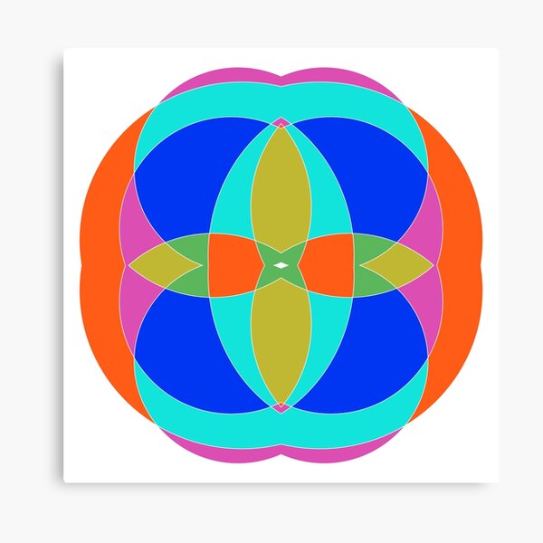 Circle, 2D shape Canvas Print