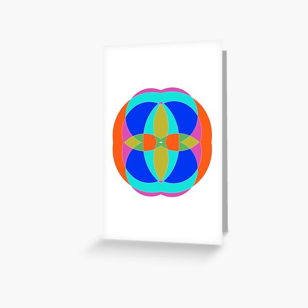 Circle, 2D shape Greeting Card