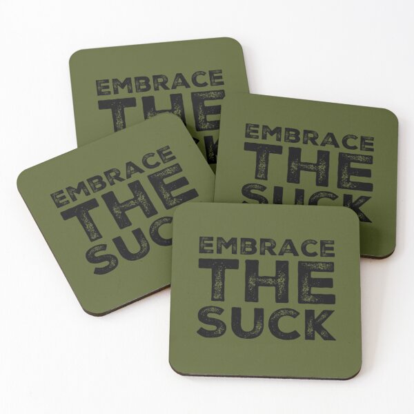 Item preview, EMBRACE THE SUCK - BLACK/GREEN designed and sold by legacythreads.