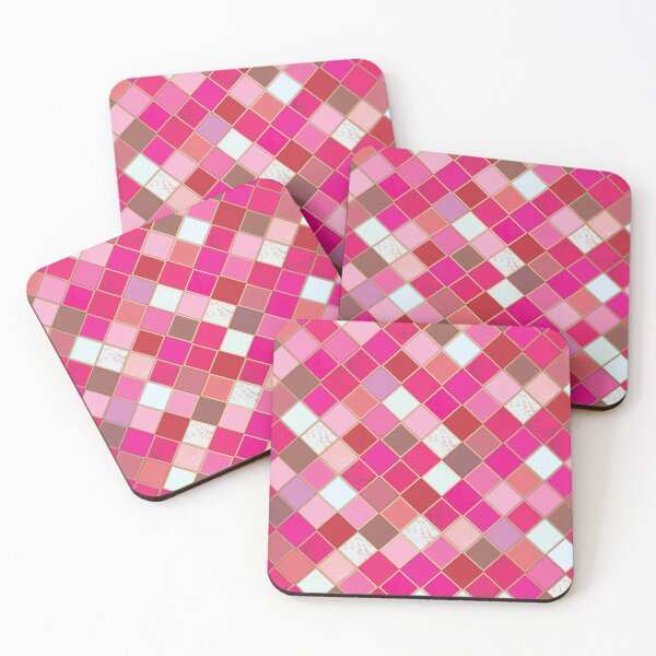 Item preview, Pink Tiles Pattern designed and sold by Lori-Goree.